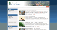 Desktop Screenshot of comune.santemarie.aq.it